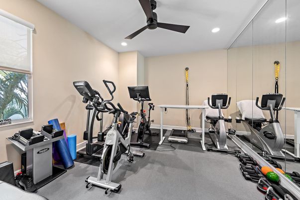 Fitness Equipment, Interior, Recessed Lighting