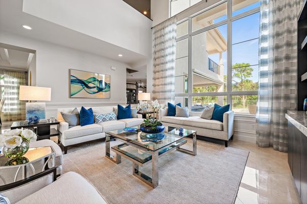 Interior, Living room, Recessed Lighting