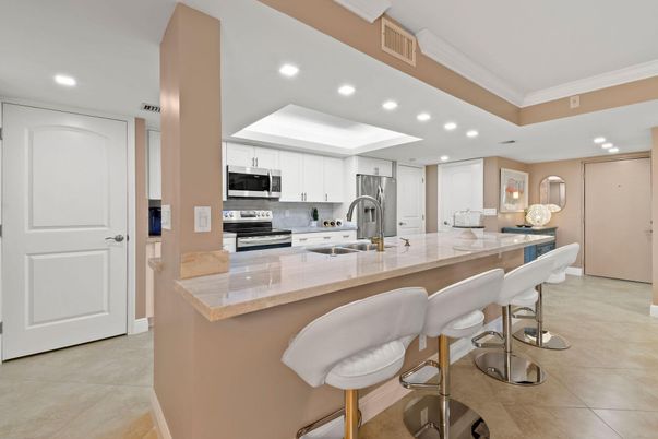 Interior, Kitchen, Recessed Lighting, Stainless Steel Appliances