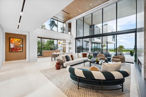 Interior, Living room, Recessed Lighting, Wooden Ceilings