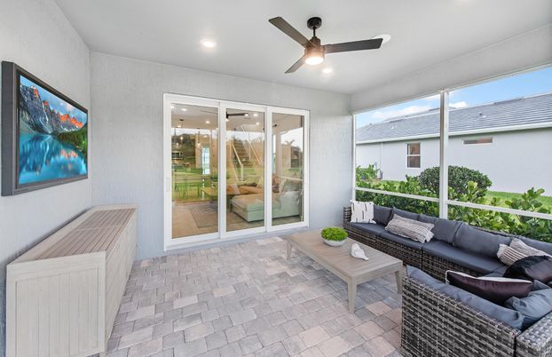 Interior, Living room, Recessed Lighting, Sun Room