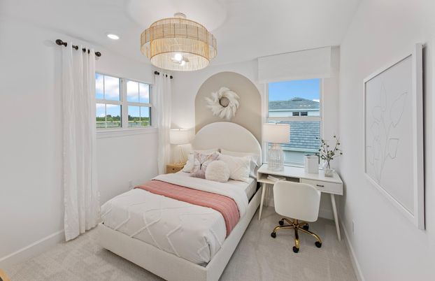 Bedroom, Home Office, Interior, Recessed Lighting