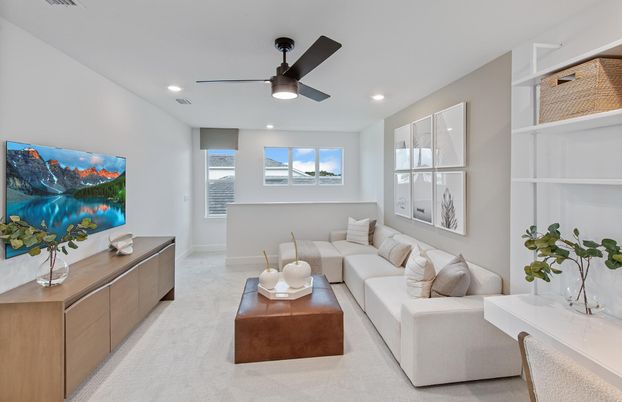 Interior, Living room, Recessed Lighting