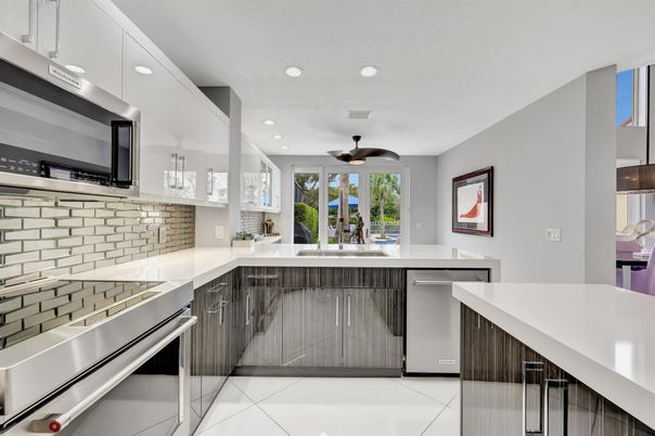 Interior, Kitchen, Recessed Lighting, Stainless Steel Appliances