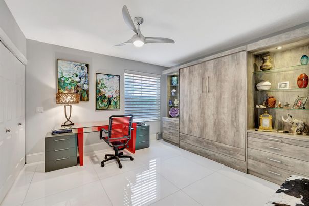 Home Office, Interior, Recessed Lighting