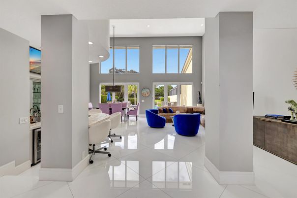Dining room, Interior, Living room, Recessed Lighting