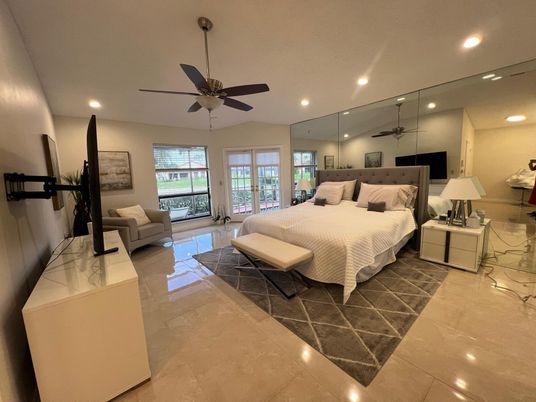 Bedroom, Interior, Recessed Lighting