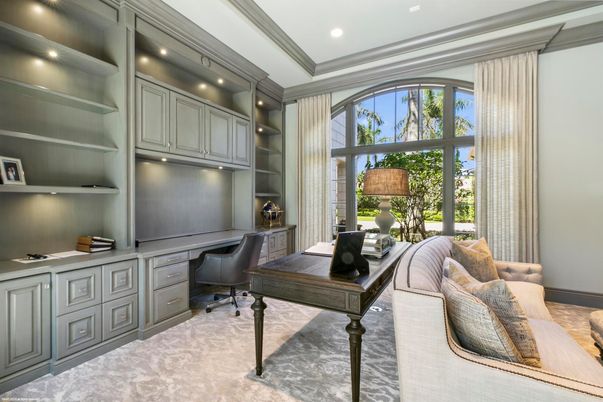Home Office, Interior, Recessed Lighting