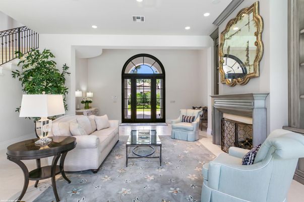 Fireplace, Interior, Living room, Recessed Lighting