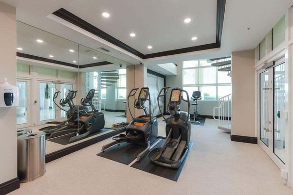 Fitness Equipment, Interior, Recessed Lighting