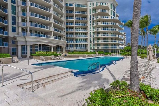Exterior, Facade, Pool, Condo Building