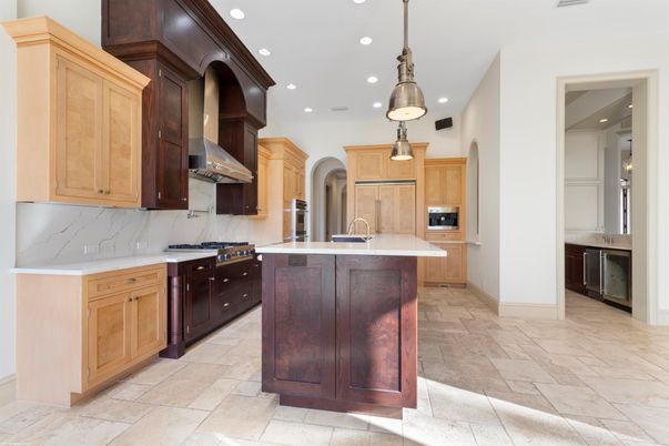 Interior, Kitchen, Pendant Lights, Recessed Lighting, Stainless Steel Appliances