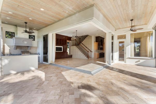 Interior, Kitchen, Recessed Lighting, Wooden Ceilings