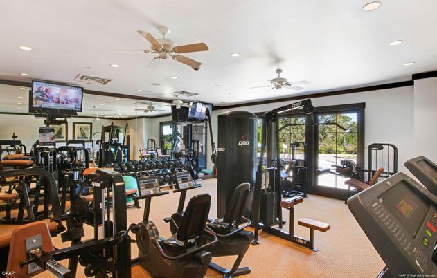 Fitness Equipment, Gym, Interior, Recessed Lighting