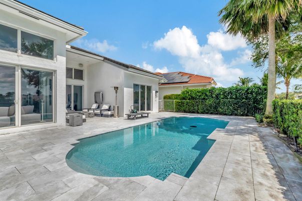 Exterior, Pool, Solar Panels