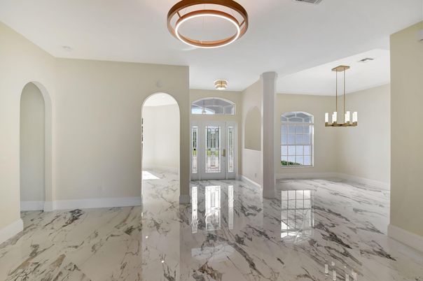 Interior, Marble, Pendant Lights