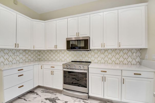 Interior, Kitchen, Marble, Stainless Steel Appliances