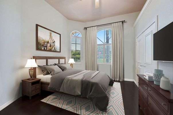 Bedroom, Interior, Wood Texture Flooring