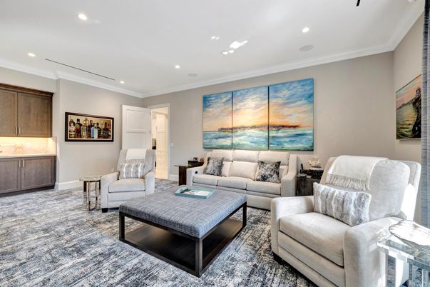 Interior, Living room, Recessed Lighting