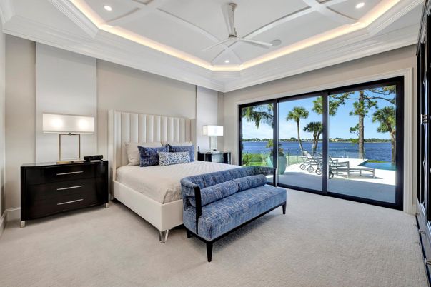 Bedroom, Interior, Recessed Lighting, Water