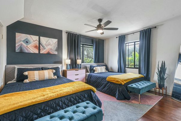 Bedroom, Interior, Wood Texture Flooring
