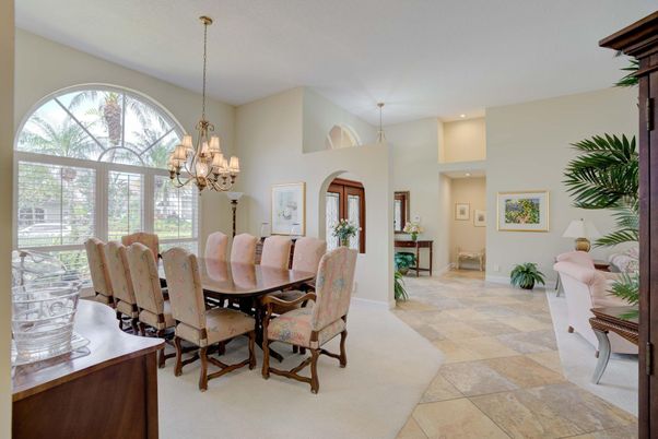Chandelier, Dining room, Interior, Recessed Lighting