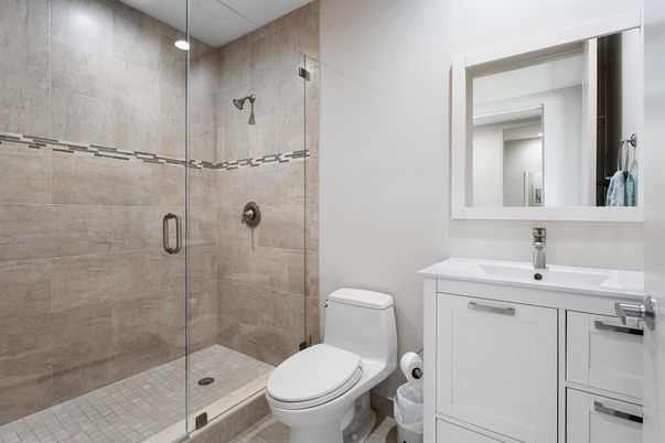 Bathroom, Glass Shower, Interior