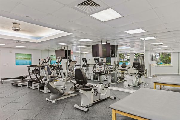 Fitness Equipment, Gym, Interior, Recessed Lighting