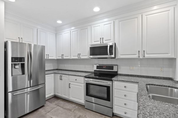 Interior, Kitchen, Recessed Lighting, Stainless Steel Appliances