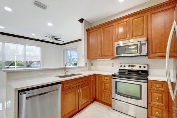 Interior, Kitchen, Recessed Lighting, Stainless Steel Appliances