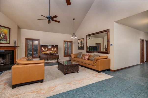Fireplace, Interior, Living room, Pendant Lights