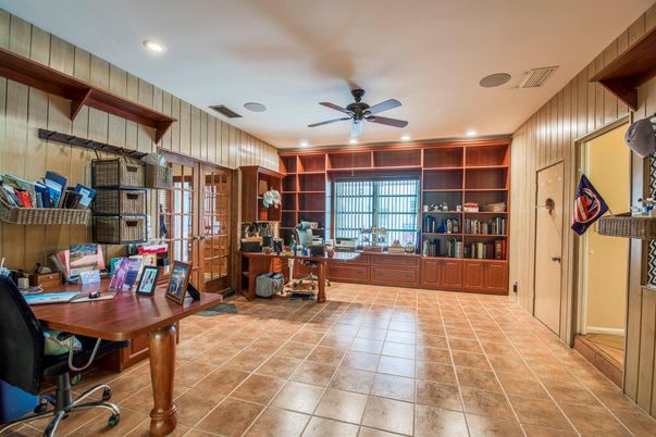 Home Office, Interior, Recessed Lighting