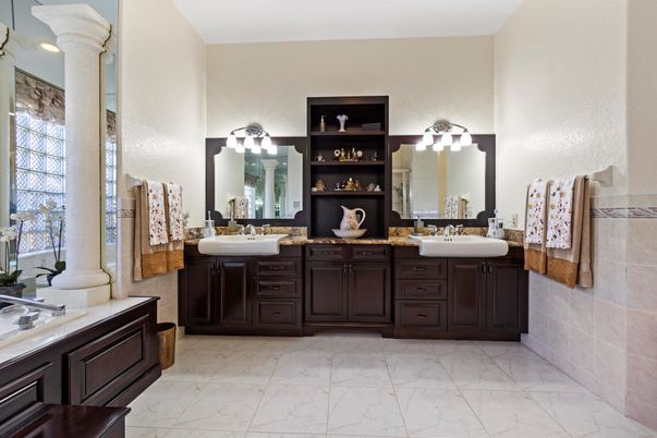 Bathroom, Dual Sink Vanities, Interior, Marble