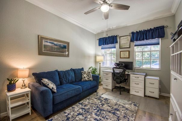 Home Office, Interior, Wood Texture Flooring