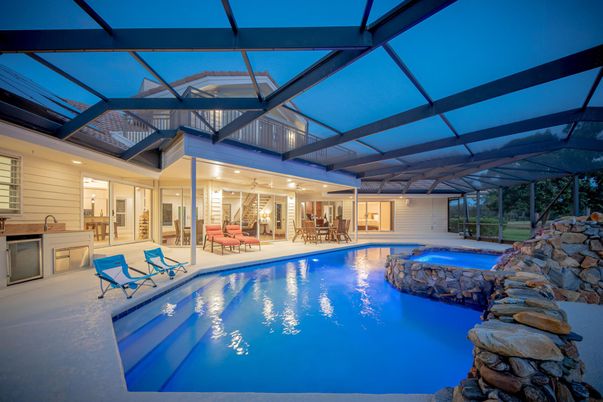 Glass Ceilings, Interior, Pool, Sun Room