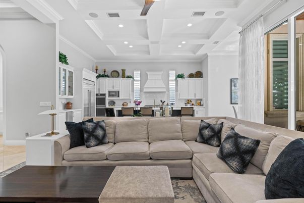 Interior, Kitchen, Living room, Recessed Lighting, Stainless Steel Appliances