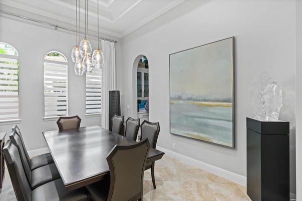 Dining room, Interior, Pendant Lights