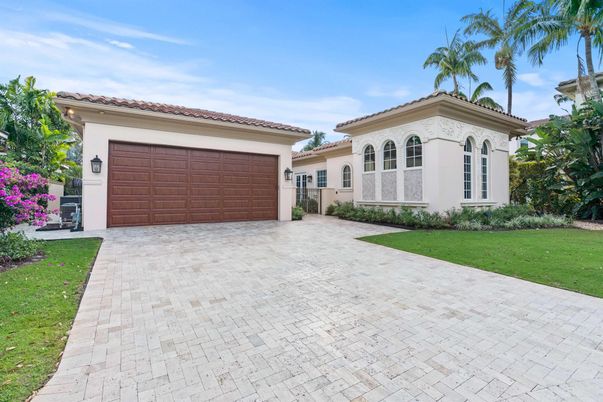 Attached, Backyard, Exterior, Facade, Mediterranean