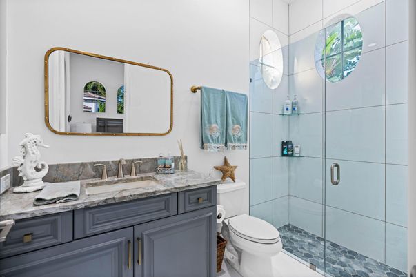 Bathroom, Glass Shower, Interior