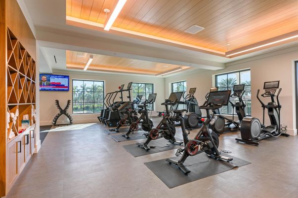 Fitness Equipment, Interior, Wooden Ceilings