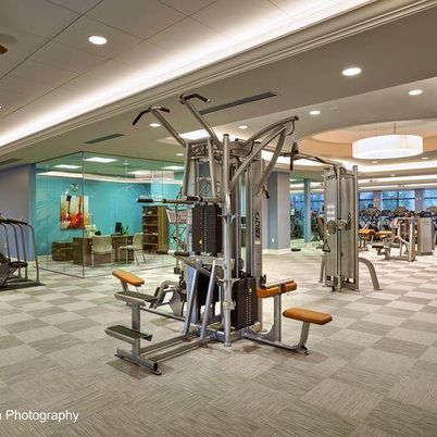 Fitness Equipment, Gym, Interior, Pendant Lights, Recessed Lighting
