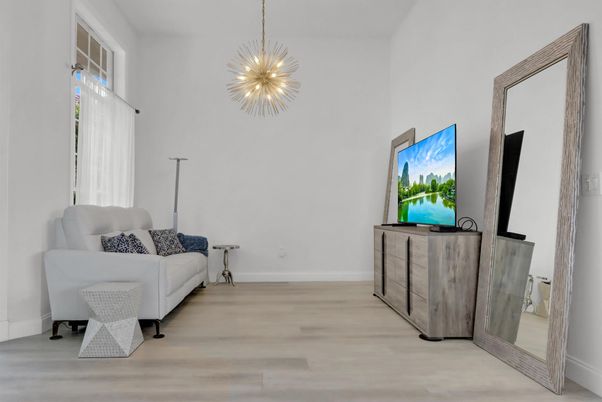Interior, Pendant Lights, Wood Texture Flooring