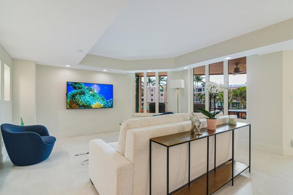 Interior, Living room, Recessed Lighting