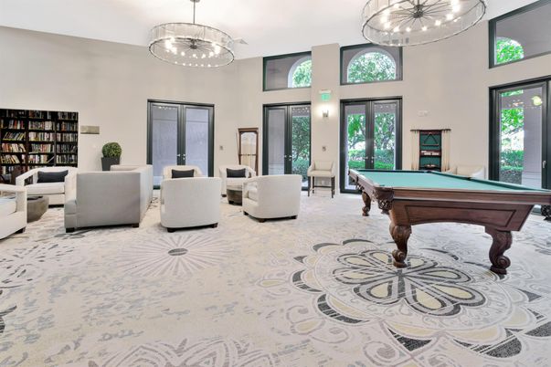 Billiard Table, Chandelier, Game Room, Interior, Living room, Pendant Lights