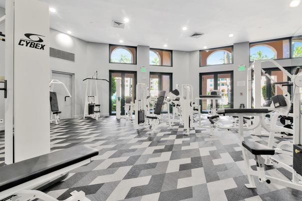 Fitness Equipment, Gym, Interior, Recessed Lighting