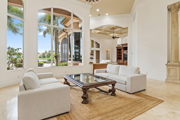 Interior, Living room, Recessed Lighting