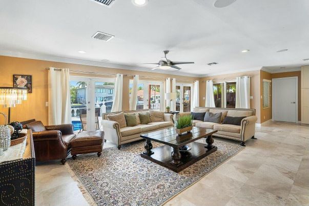 Interior, Living room, Recessed Lighting