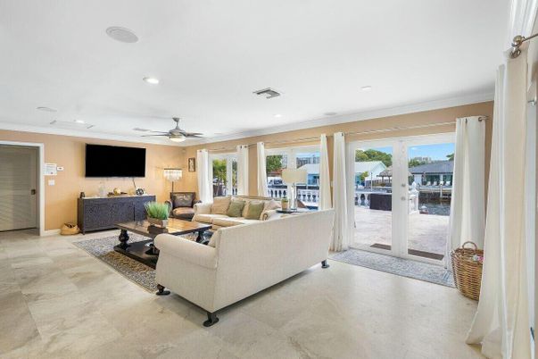 Interior, Living room, Recessed Lighting