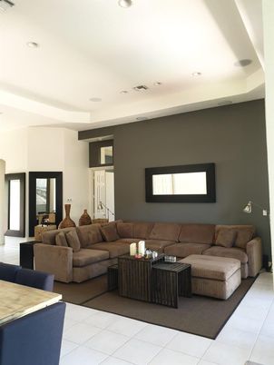 Interior, Living room, Recessed Lighting