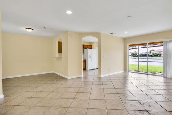 Empty room, Interior, Kitchen, Recessed Lighting